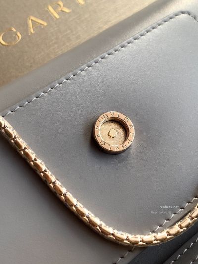Bvlgari Serpenti Forever Phone Bag Grey Calfskin