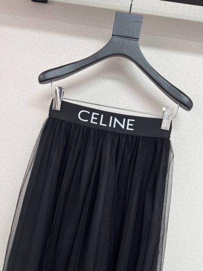 Celine Crew Neck Short Sleeve T-Shirt in White and Black