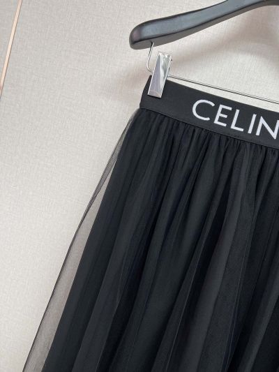 Celine Crew Neck Short Sleeve T-Shirt in White and Black
