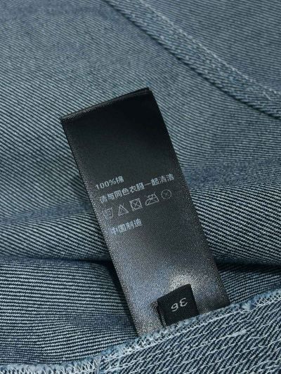 Celine Denim Contrast-Trim Shirt in Navy