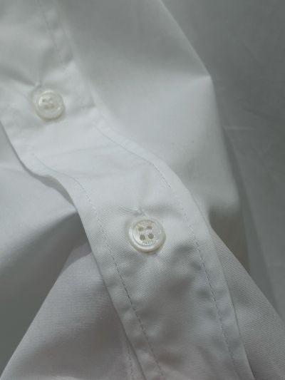 Celine Embroidered Long Sleeve Shirt in White