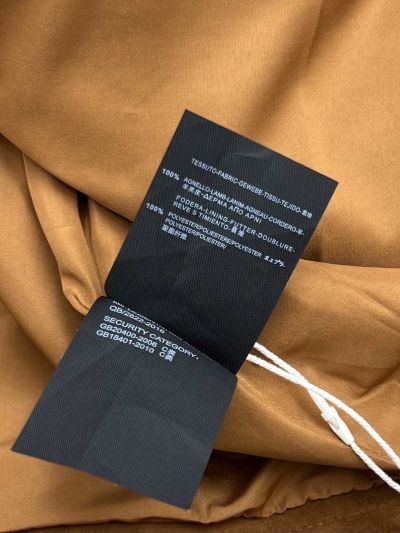 Celine Turn-Down Collar Button-Front Jacket in Brown