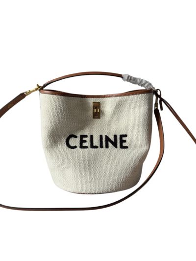 Celine Bucket 16 Bag Textile with Celine Jacquard 195573 
