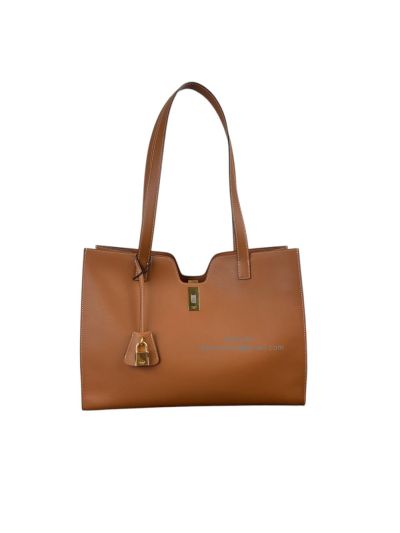 Celine Cabas 16 Brown Smooth Calfskin Shoulder Tote Bag 112583 