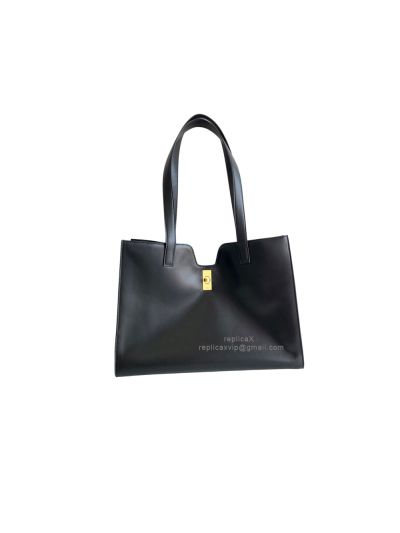 Celine Cabas 16 Smooth Calfskin Shoulder Bag Black 112583 