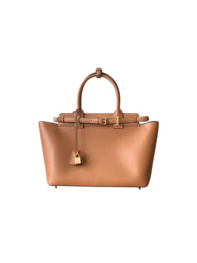 Celine Conti Brown Calfskin Tote Bag 199873