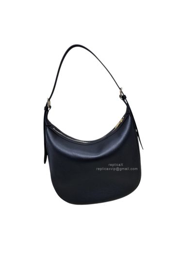 Celine Heloise Hobo Shoulder Bag Black Supple Calfskin 114712 114713 