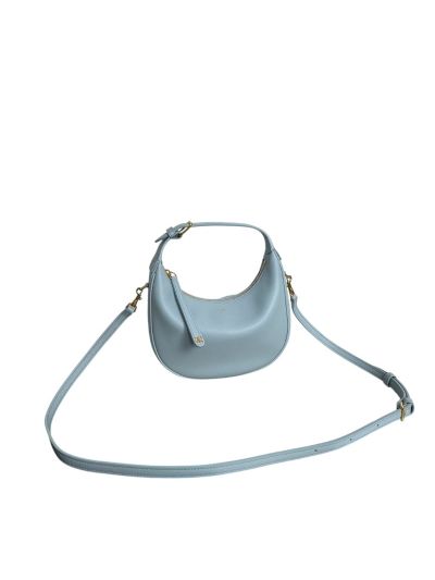 Celine Medium Ava Hobo Shoulder Bag Light Blue Calfskin Leather 120723 