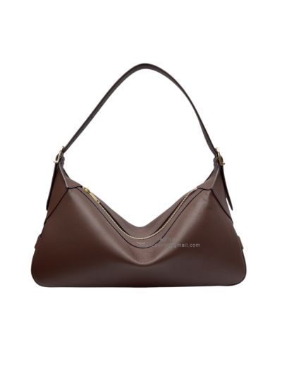 Celine Medium Romy Hobo Shoulder Bag Burgundy Supple Calfskin 197443 