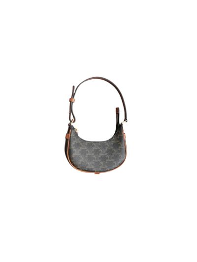 Celine Mini AVA Hobo Shoulder Bag Brown Triomphe Canvas 101602 