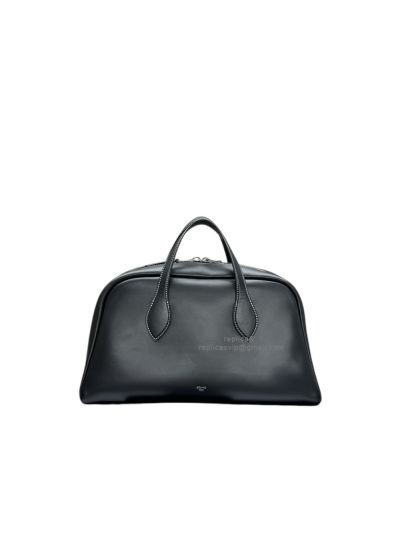 Celine Natural Calfskin Bowling Tote Bag Black