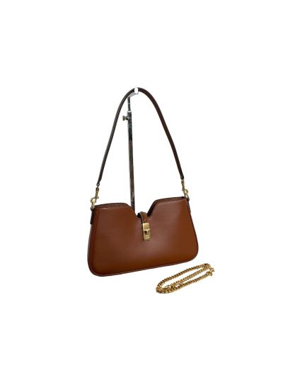 Celine Shoulder Camille 16 Soft Brown Smooth Calfskin Bags 122073 
