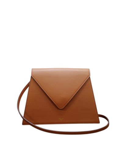 Celine Smooth Calfskin Edwige Shoulder Bag Brown 189924 
