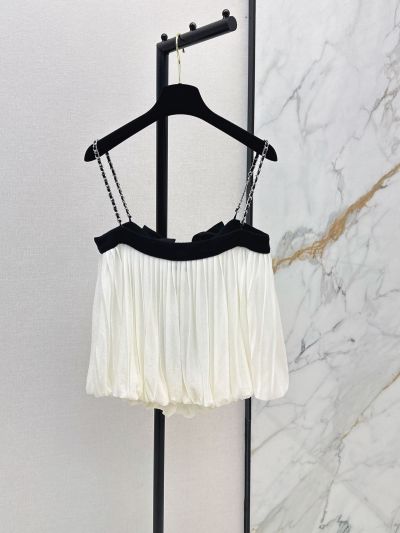 Chanel Bow Halter Neck Top in Black