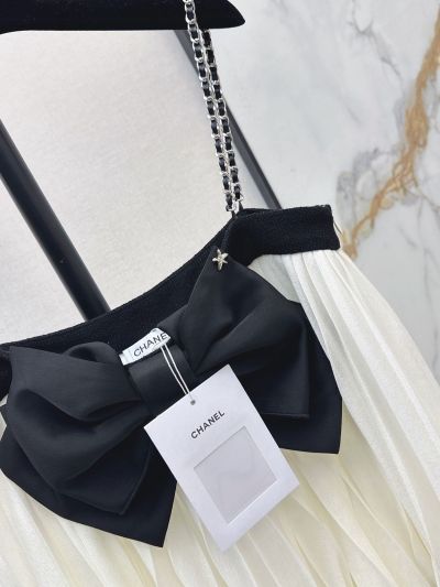 Chanel Bow Halter Neck Top in Black