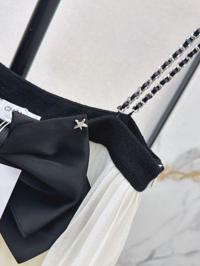 Chanel Bow Halter Neck Top in Black