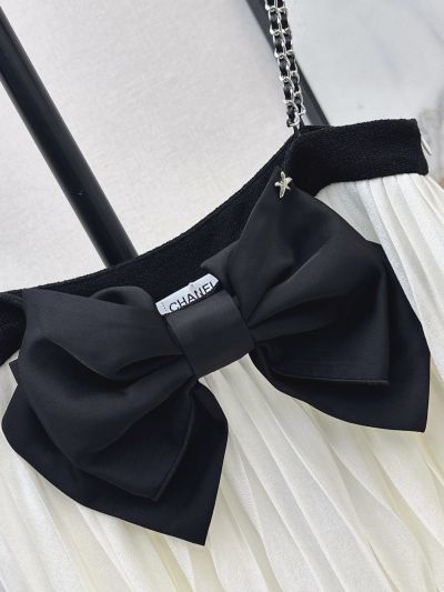 Chanel Bow Halter Neck Top in Black