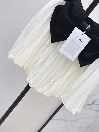 Chanel Bow Halter Neck Top in Black