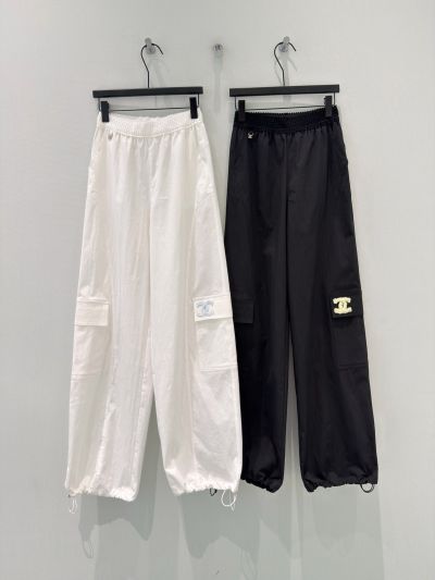Chanel Cargo Pants in White and Black