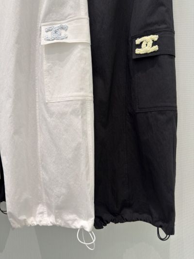 Chanel Cargo Pants in White and Black