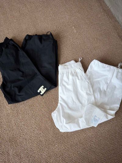 Chanel Cargo Pants in White and Black