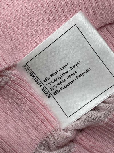 Chanel Crew Neck Short Sleeve Dress in Pink