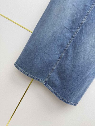 Chanel Denim Maxi Skirt in Blue