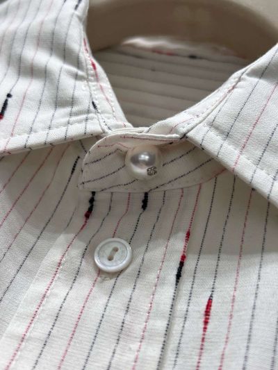 Chanel Embroidered Button-Front Shirt in White