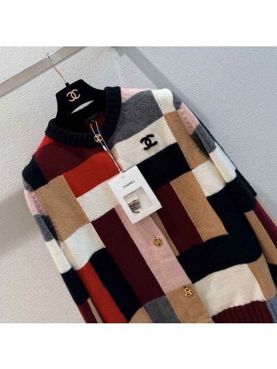 Chanel Embroidered Cashmere Cardigan in Multicolor