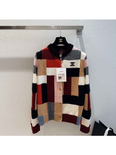 Chanel Embroidered Cashmere Cardigan in Multicolor