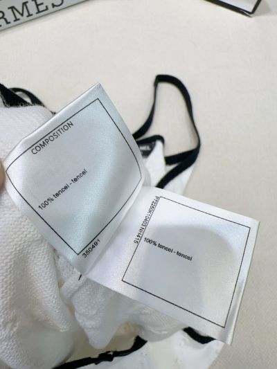 Chanel Embroidered Contrast-Trim Top in White