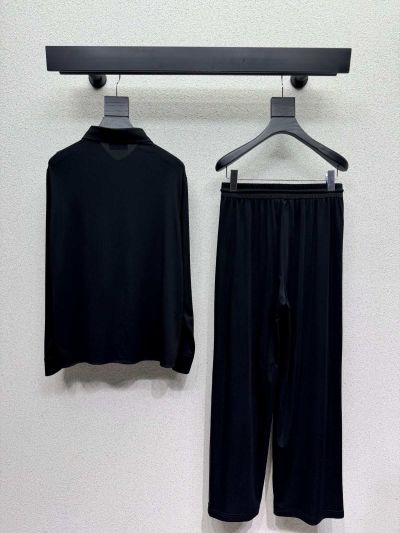 Chanel Embroidered Long Sleeve Set in Black