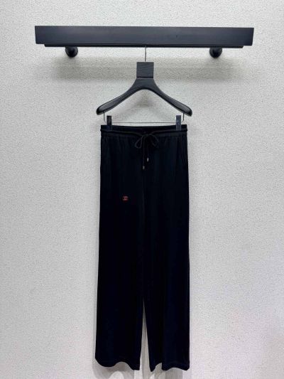 Chanel Embroidered Long Sleeve Set in Black