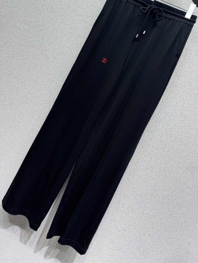 Chanel Embroidered Long Sleeve Set in Black