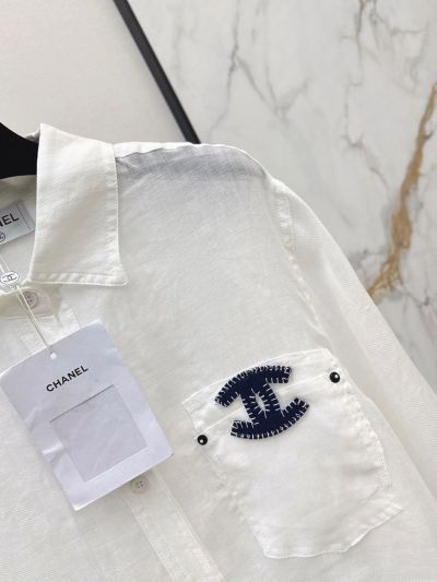 Chanel Embroidered Shirt in White