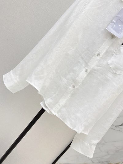 Chanel Embroidered Shirt in White