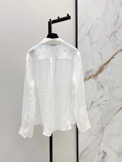 Chanel Embroidered Shirt in White