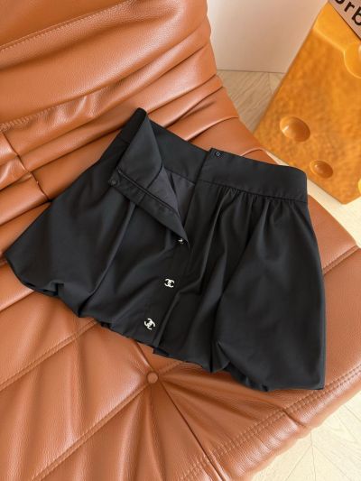 Chanel Embroidered Shorts in Black