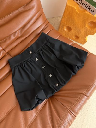 Chanel Embroidered Shorts in Black