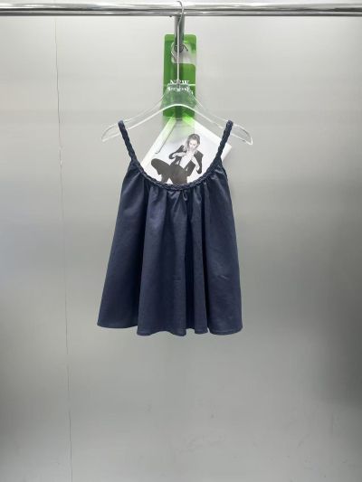 Chanel Embroidered Sleeveless Dress in Navy