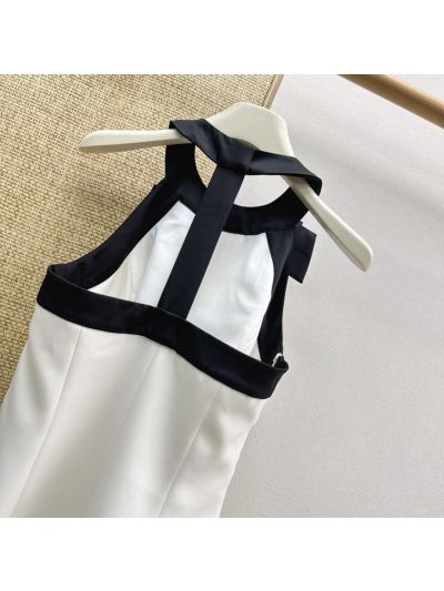 Chanel Halter Neck Mini Dress in White