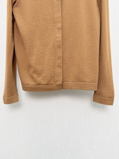 Chanel Long Sleeve Embroidered Cardigan in Beige and Brown