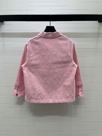 Chanel Long Sleeve Plaid Pants in Pink