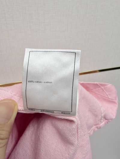Chanel Plaid Denim Dress in Pink