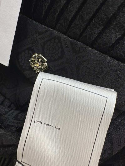 Chanel Silk Quilted Shirt in Black