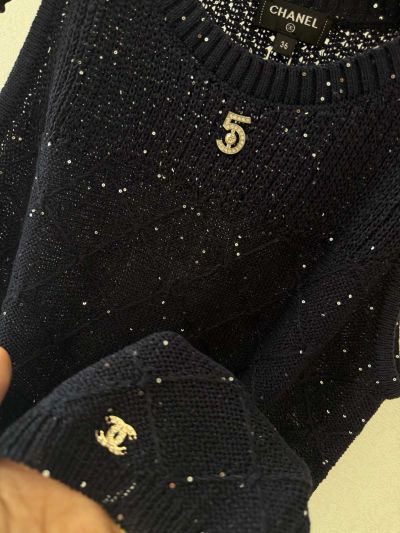 Chanel Silk Sleeveless Set in Navy