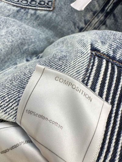 Chanel Turn-Down Collar Denim Jacket in Light Blue