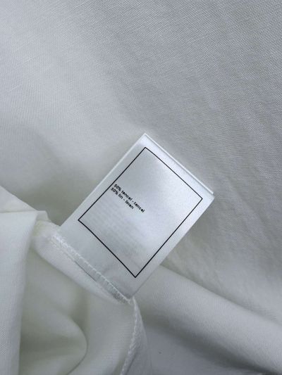 Chanel Turn-Down Collar Long Sleeve Shirt in White