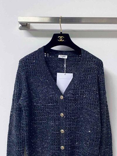 Chanel V-Neck Long Sleeve Cardigan