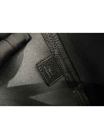 Chloe Large Spin Tote Bag Black Grained Calfskin Leather - Detail view 9